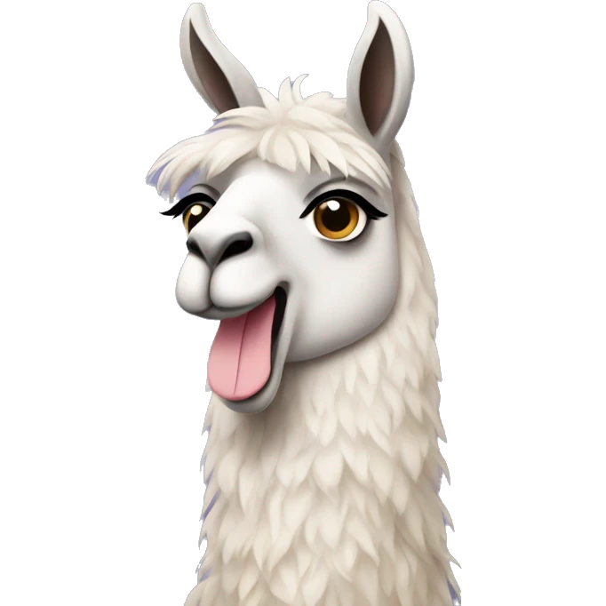 llama wearing dress  emoji