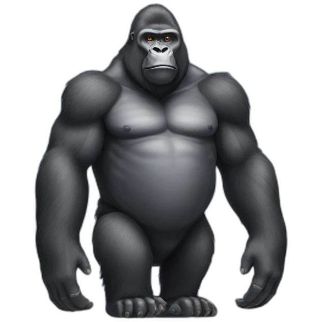 silverback gorilla emoji