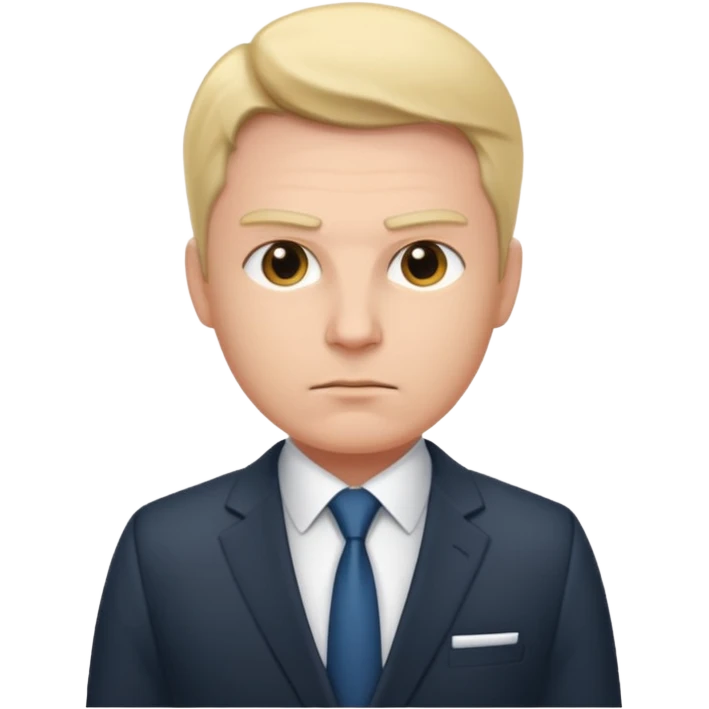 owner serious manager, strong at full height emoji