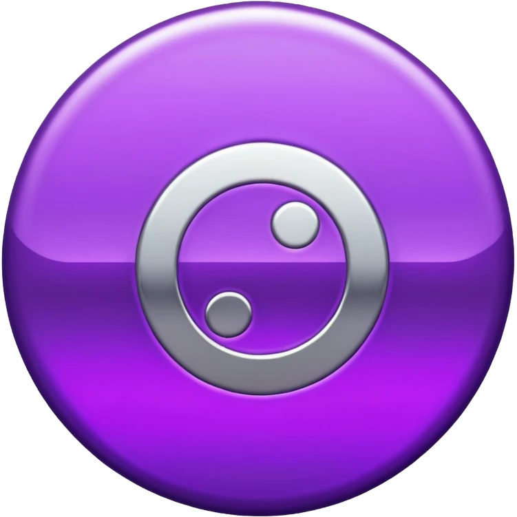 glitter purple symbol stop emoji