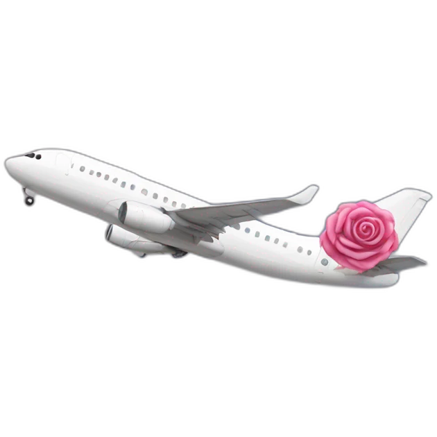 Avion rose emoji
