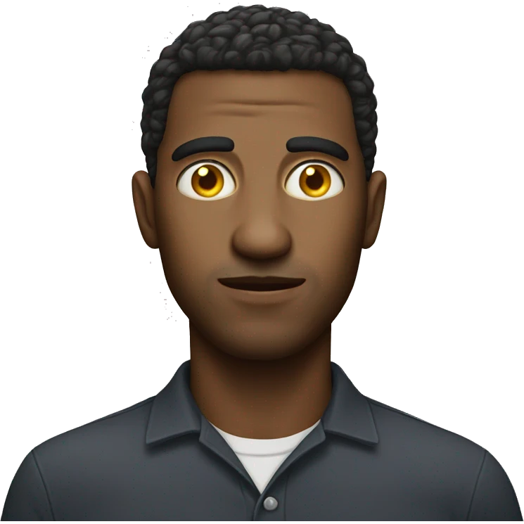 Man with egg eyes emoji