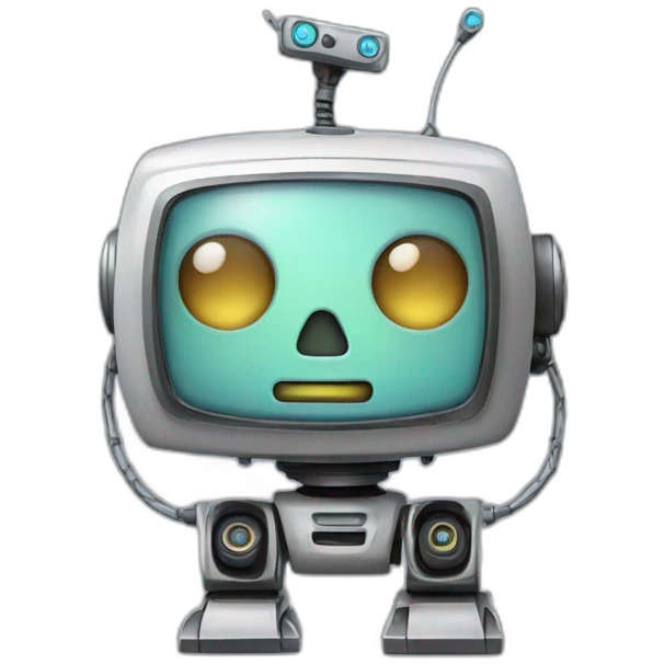 robot with television head emoji