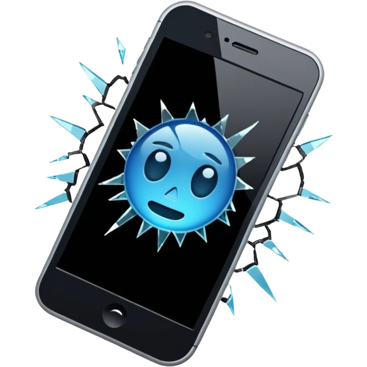 broken mobile phone emoji