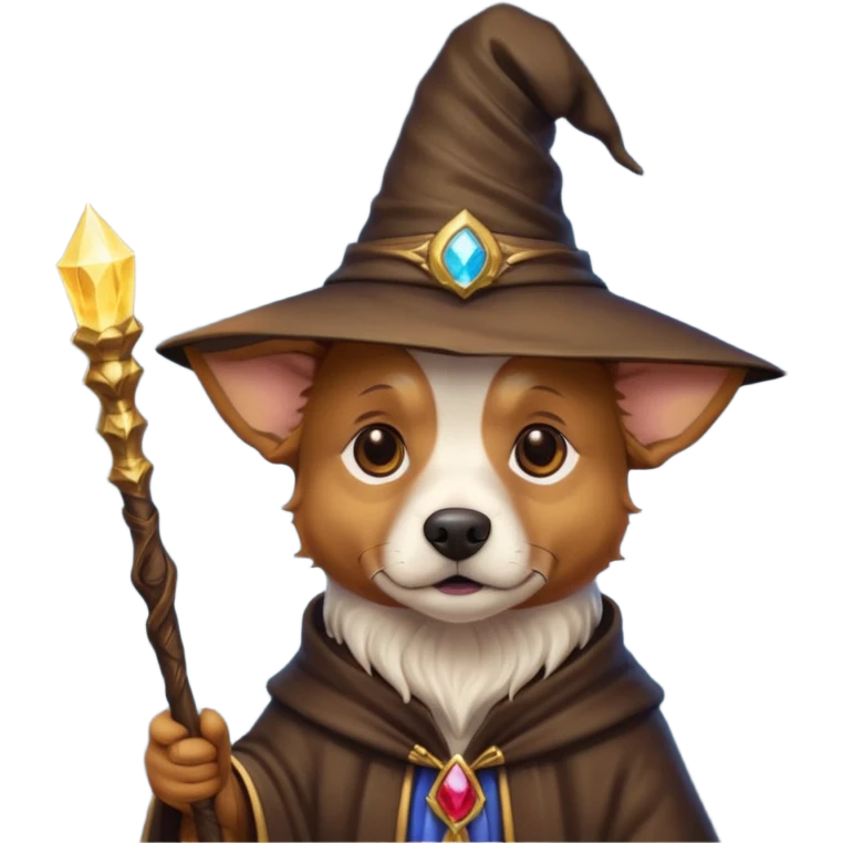 Dog wizard emoji
