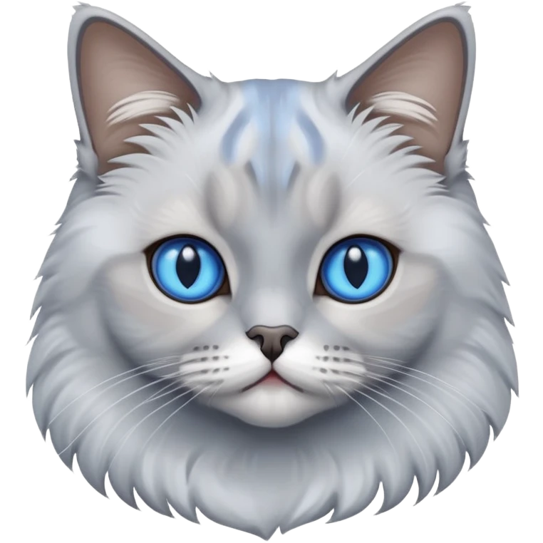 Brithis Blue point cat emoji