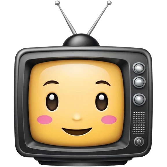   Chibi emote cabeza de televisor emoji