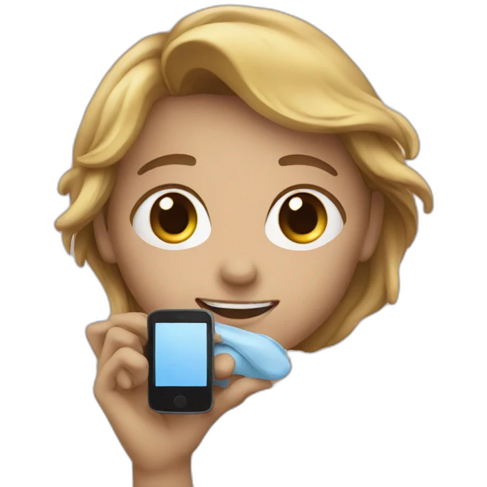Photo whit phone  emoji