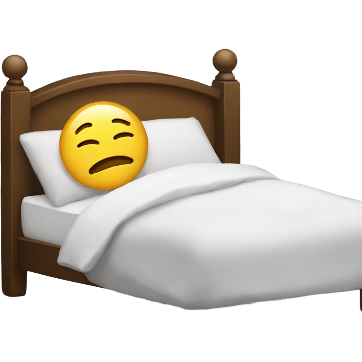 in bed on a phone emoji