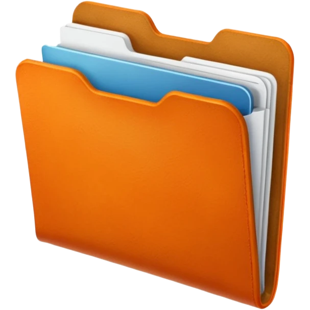Orange folder emoji