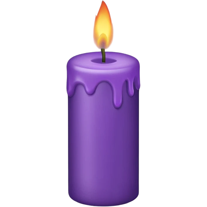burning the midniight oil- make it purple candle  emoji