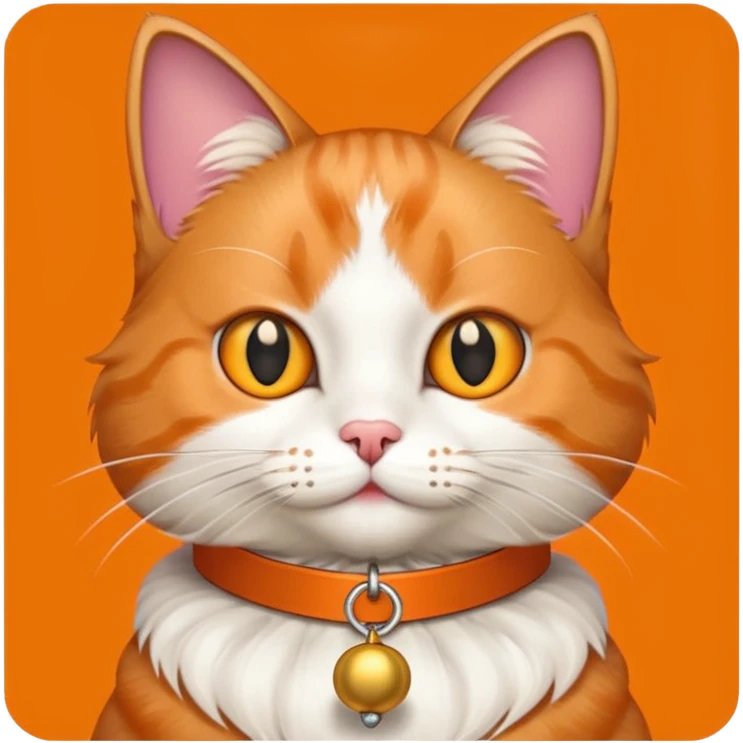 Cat with bell collar emoji