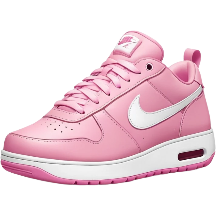 Nike shoes pink and white emoji
