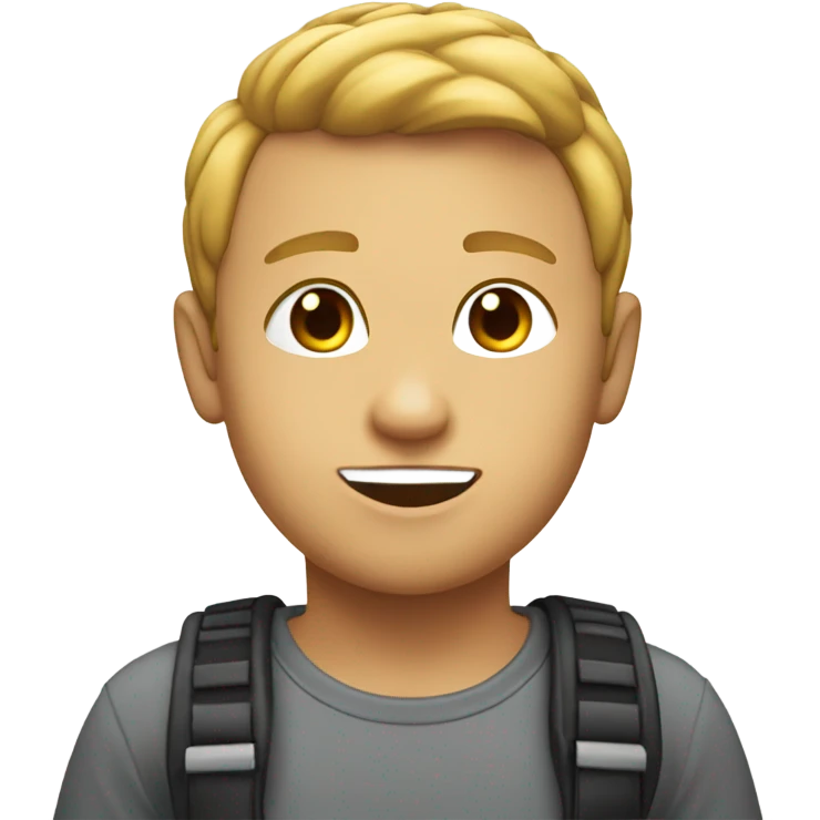 Make a boy with the words PVC on his tshirt emoji