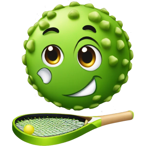 Glamour pickle ball emoji