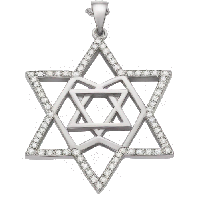 Star of david necklace emoji