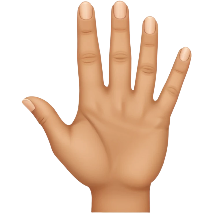 Hand with middle and ring finger pointing out emoji