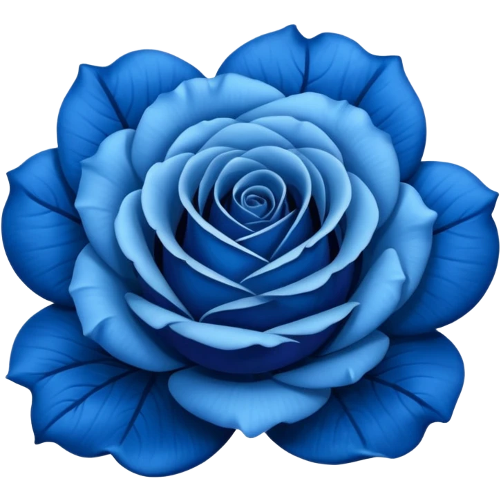Blue rose emoji