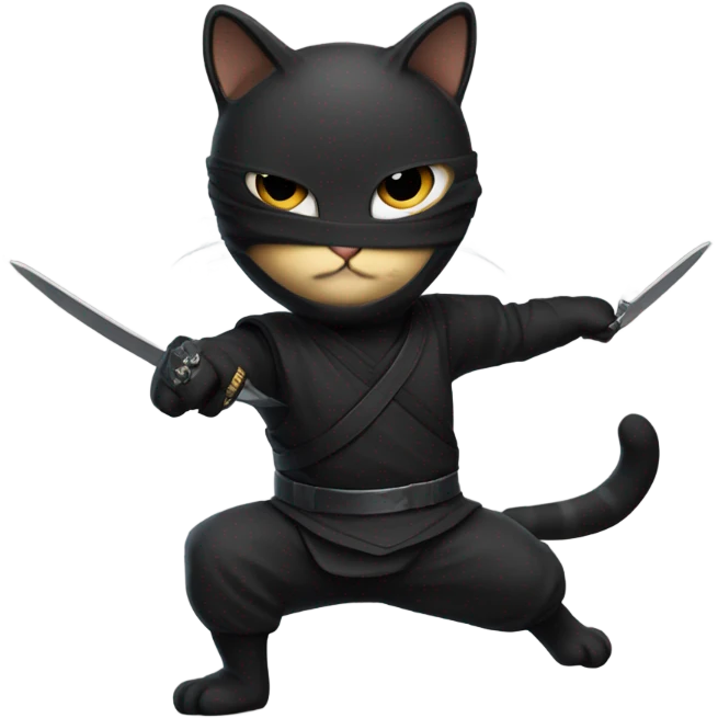 Cat ninja emoji