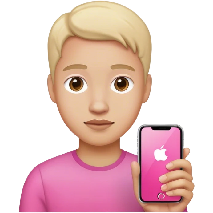 Me and pink iPhone  emoji