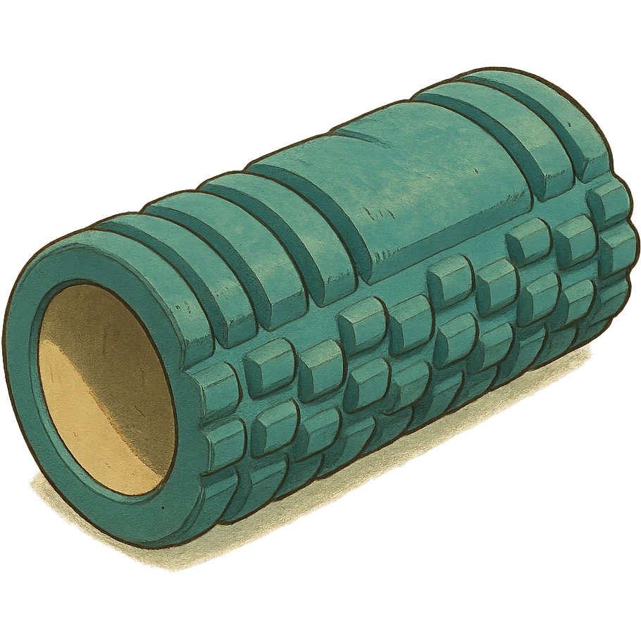 foam roller in ghibli style emoji