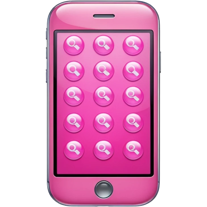 pink cellphone contacts bubble emoji