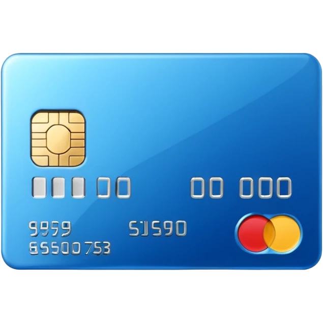 3D style credit card icon, no text emoji