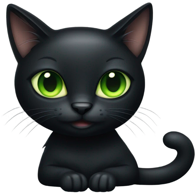 Black cat emoji