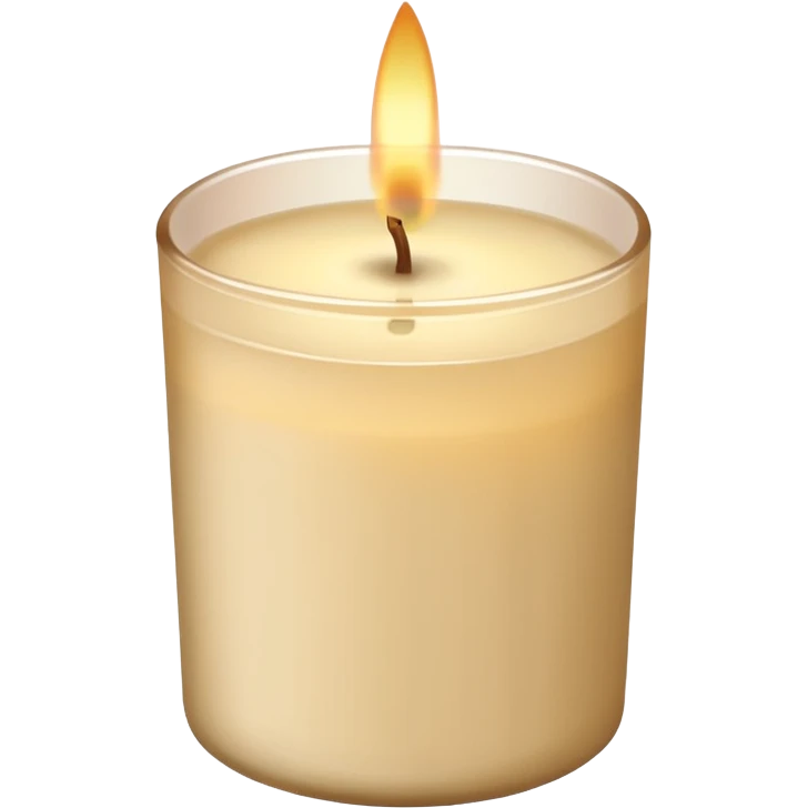beige scented candle emoji