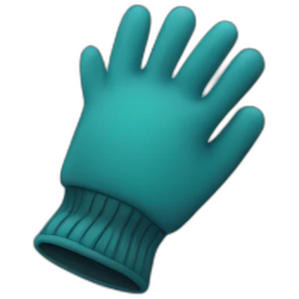 man wearing gloves emoji