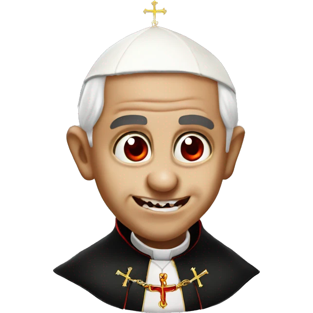 The pope as a vampire  emoji