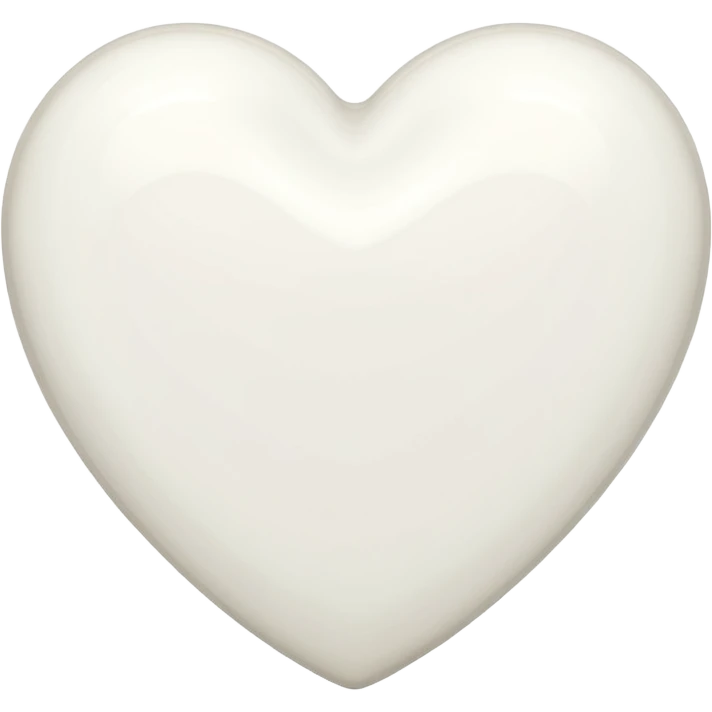 Chanel white heart emoji