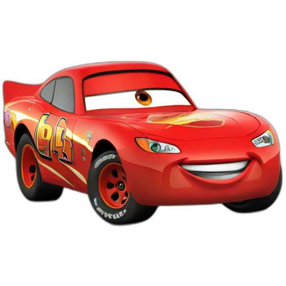 Flash mcqueen in cars emoji