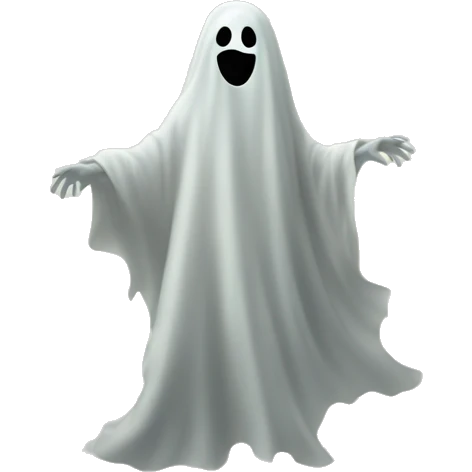 Ghost leaving woman’s dead body emoji