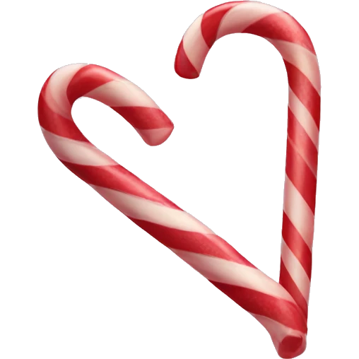 Candy cane heart emoji