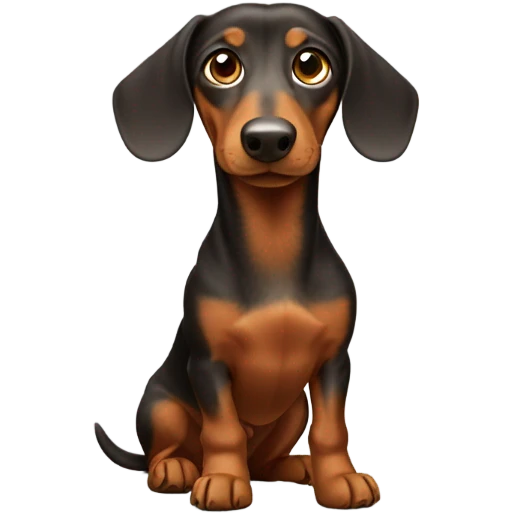 Dashund dog emoji  emoji