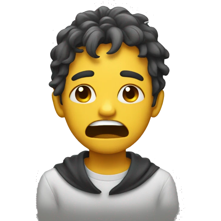 Crying while smiling  emoji