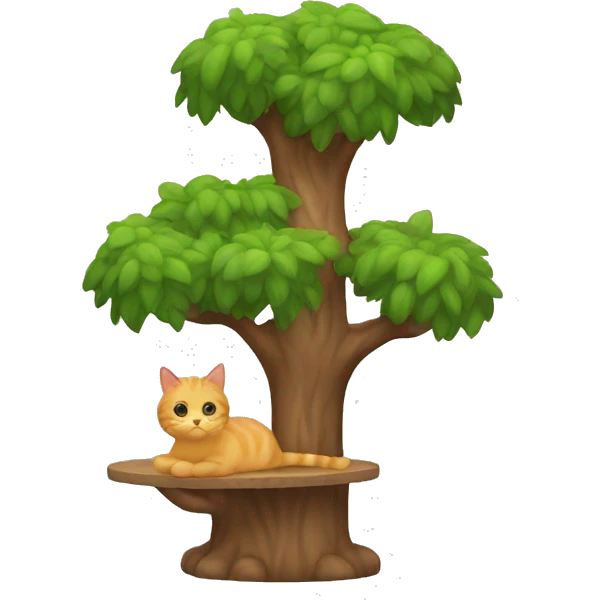Cat tree emoji