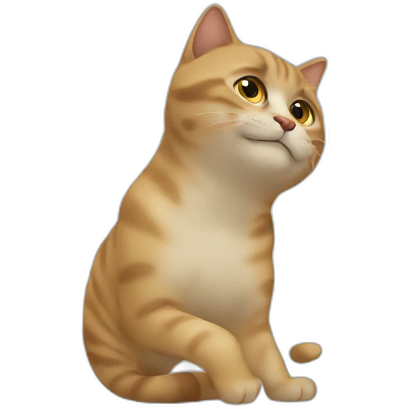 Chat qui nage emoji