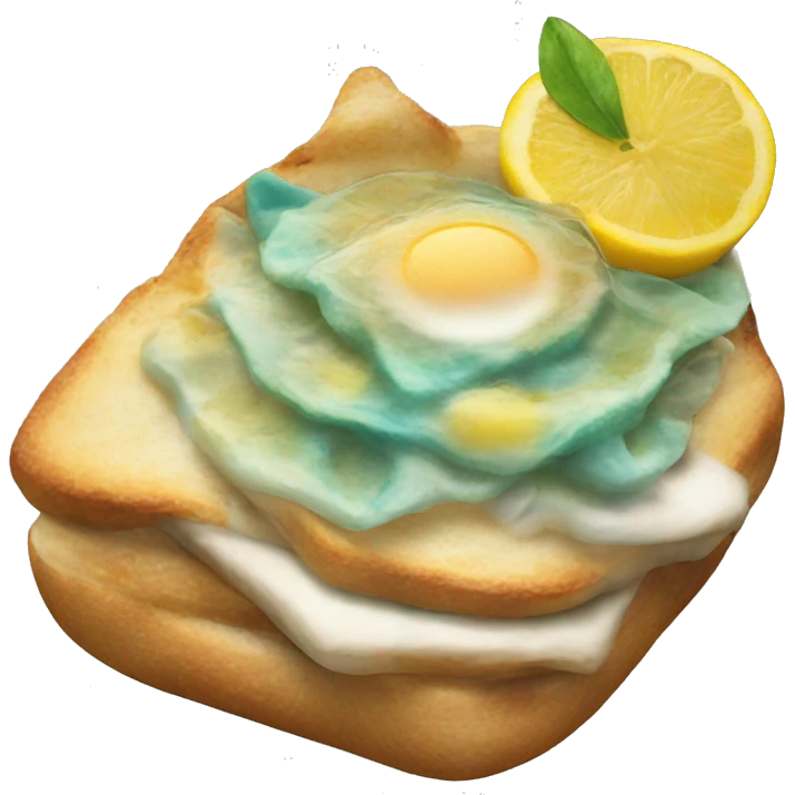 Sirena desayunando emoji