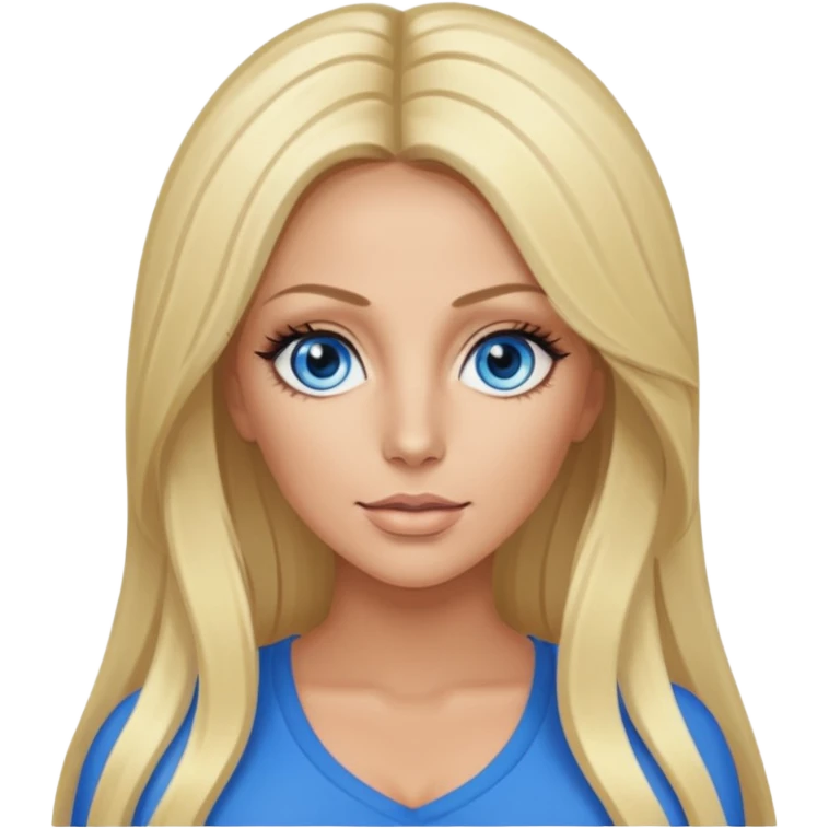 Aubrey O'Day with blue eyes emoji