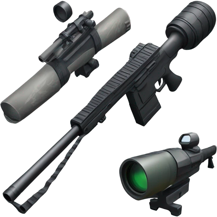 Large sniper rifle emoji