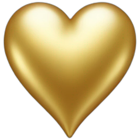 gold heart emoji