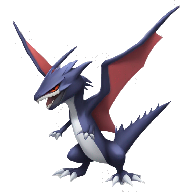 Edgy Cool Nargacuga-Noivern-Latias-Garchomp-Pokémon Full Body emoji