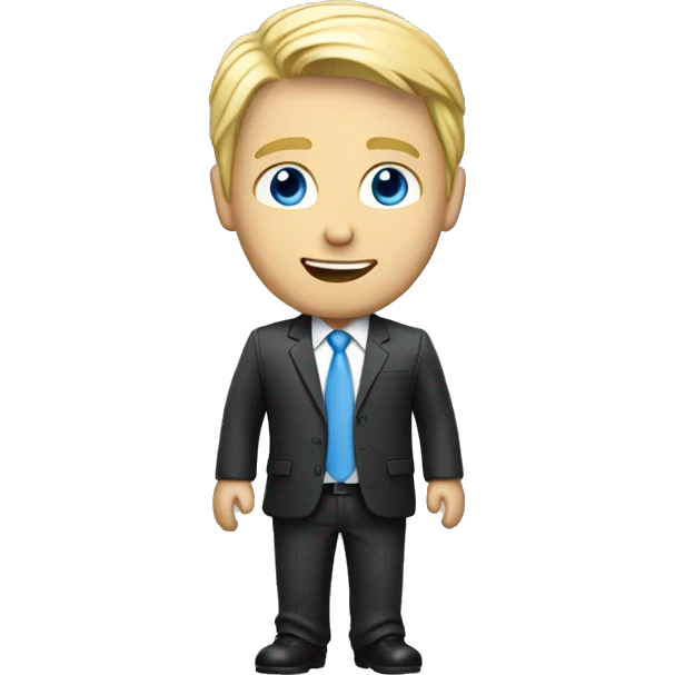blond guy with suit who works for the UN emoji