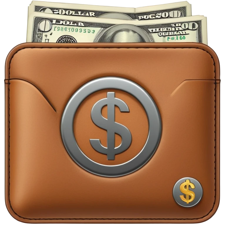 Cash pocket modern minimal and a dollar symbol emoji