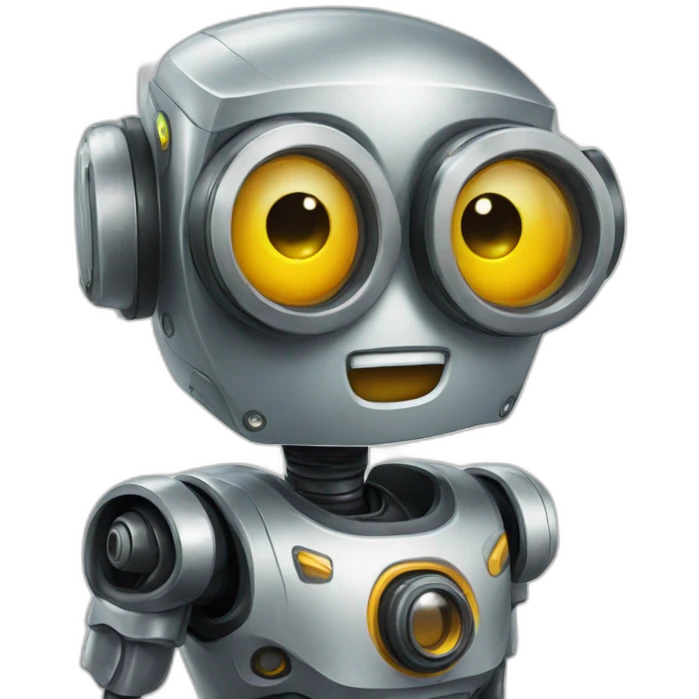 Robot avec lunette emoji