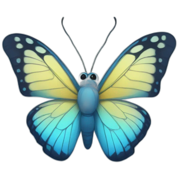 blue butter fly emoji