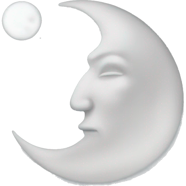 White moon emoji