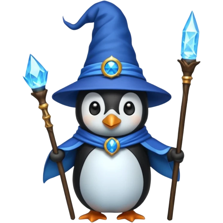 Penguin Wizard emoji